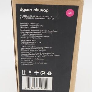 NIB Genuine Dyson Airwrap Small Smoothing Brush Attachment 969485-01 Brand New